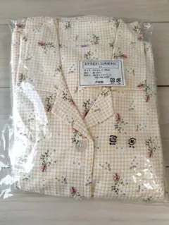 レディース パジャマ LLサイズ 綿100% ネル 花柄 イエロー