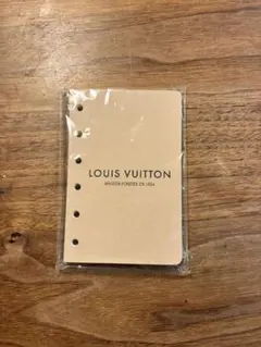LOUIS VUITTON システム手帳用リフィル ベージュ