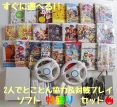 【wii本体】2人プレイセット ソフト22本付き