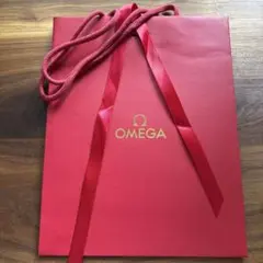 OMEGA 赤 リボン付きショッパーのサムネイル