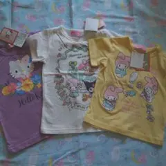 ◯未使用◯キティちゃんマイメロTシャツ3枚セット