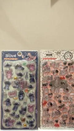 ［正規品］ディズニープチドロップステッカー スティッチ　101匹わんちゃん