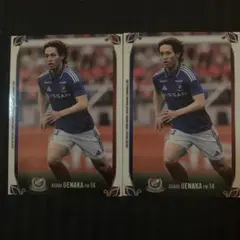 横浜fマリノス 植中朝日 FW 14 トレーディングカード