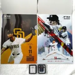 MLBクリアファイル&侍ジャパンフレームマグネット2点セット