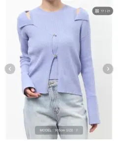 LAGUNAMOON カラーデザインニットアンサンブル