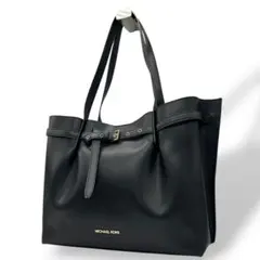 極美品　近年 マイケルコース　トートバッグ　黒　レザー　ビジネストート　s68