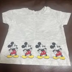 ミッキーマウス Tシャツ グレー