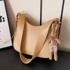 Z 期間限定】 ハンドバッグ ショルダーバッグ ポシェット 軽量 PU ベージュ