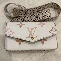 Louis Vuitton ショルダーバッグ ホワイト/ピンク