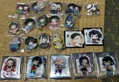 鬼滅の刃 ラバーストラップ 鬼滅カフェアクスタ 缶バッジ