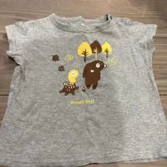 mont-bell グレー　熊　Tシャツ 80