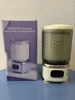 ミニ洗濯機 全自動 コードレス 脱水機能付き 2L 除菌機能付きのサムネイル