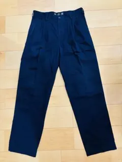 【良品】NIKEGOLF ナイキゴルフ 2タックパンツ M 32 ネイビーのサムネイル