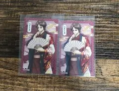 銀魂 新宿マルイアネックス 片面花柄和装 イラストカード イラカ 坂本 辰馬
