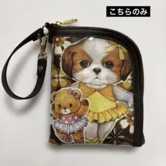 わんこビニールぶら下げポーチ　コヤンイサムチョン　あんこ　くま　黒猫さん