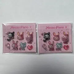 【限定】セブンイレブン　ナルミヤ　オリジナルぷっくりシール　メゾピアノ　2点