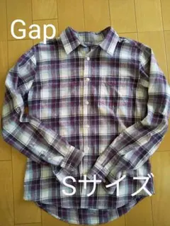 【美品】Ｇap ギャップ　チェック長袖シャツ