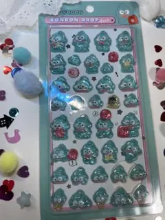 ハンギョドンボンボンドロップシール 42枚入り 立体的デザイン