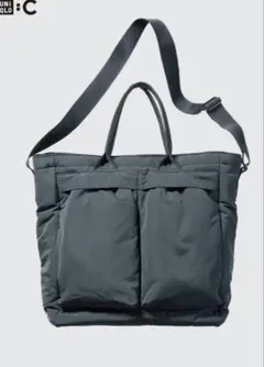 【限定セール】UNIQLO:C 2way ユーティリティバッグ　ダークグリーン