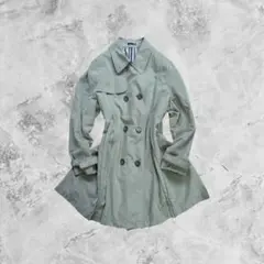 【Bi abbey days】 トレンチコート ダブルボタン カーキのサムネイル