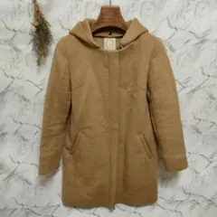 ♥Khajuカージュ レディース フーディーコート チェスター ベージュ系 Sのサムネイル