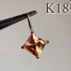 K18 天然インペリアルトパーズ ペンダントトップ OVAL - メルカリ