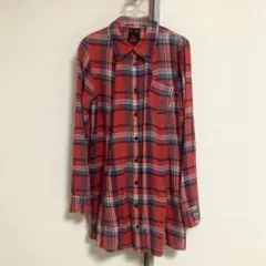 エックスガール xgirl チェックシャツ ワンピース Mサイズ