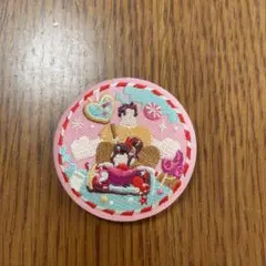 ディズニー刺繍缶バッジ　シュガーラッシュ
