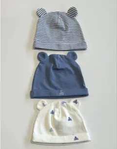 【GAP】ベビー帽子3点セット 3-6ヶ月用 耳付き