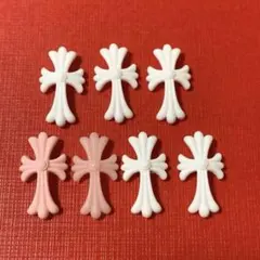 B品　クロスネイル ネイルパーツ 3Dパーツ 十字架パーツ クロム