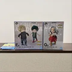 【一番くじ「僕のヒーローアカデミア」】E賞いずく＆かつき・G賞エリ フィギュア