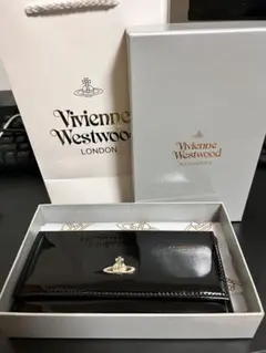 VivienneWestwood長財布 ラウンドファスナー ブラック