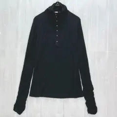 ★土日限定500円セール★ Y.O.U. レーヨンギャザーハイネックカットソー