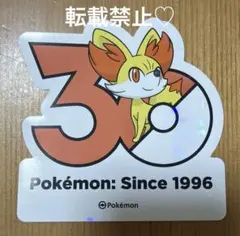 ポケモン 韓国限定 ポケモンストア30周年ロゴステッカー シール