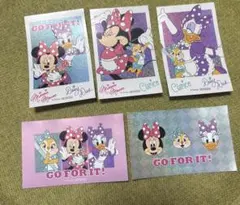 ディズニー　ナムコ　ステッカー　GO FOR IT! クラリス　デイジー　ミニー