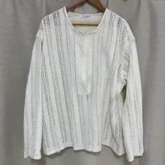 ユナイテッドアローズ　レディース　トップス　長袖　コットン　白　フリー