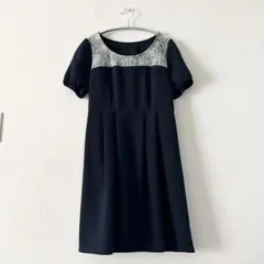 コルザ COLZA フォーマル ワンピース Lサイズ ネイビー