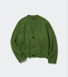 UNIQLO スフレヤーンショートカーディガン（長袖）