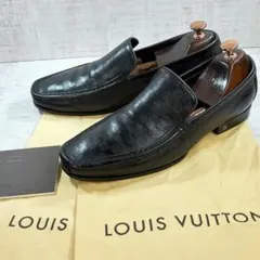 LOUIS VUITTON ルイヴィトン ダミエ レザー ローファー スリッポンのサムネイル