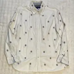 良品　Tommy Hilfiger 刺繍ロゴ 長袖ボタンダウンXL メンズ