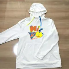 NIKE　ナイキ　プルオーバーパーカー　XLサイズ 　ホワイト　Dri-FIT
