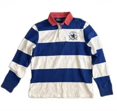 90s polo ralph laulen ポロシャツ　ボーダー　ラガーシャツ