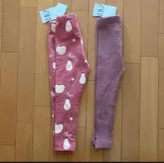 新品❣️ZARABaby プリント　くすみカラー　レギンス２枚　104