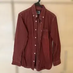 QUIKSILVER 長袖コーデュロイ シャツ Lサイズ