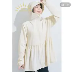 coca 新品未使用タグ付き　UVカットティアードパーカー レディースのサムネイル