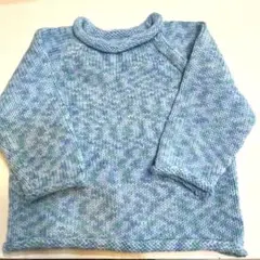 子ども　トップス　ニット　セーター　新品　未使用　男女兼用　水色　男女兼用