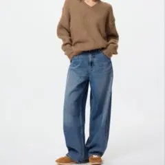 バギーカーブデニム丈短め