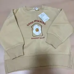 【新品未使用】SM2 Lagom 目玉焼きトースト裏起毛トレーナー 95