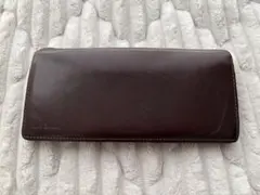 ポールスミス ダークブラウン レザー 長財布