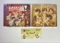 M!LK 爆裂愛してる 好きすぎて滅 通常盤 VOS盤 2枚セット ステッカー付